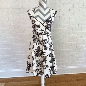 Black and White Floral Dress